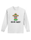 Oh My Gato - Cinco De Mayo Adult Long Sleeve Shirt-Long Sleeve Shirt-TooLoud-White-Small-Davson Sales