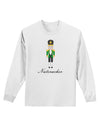 Nutcracker - Green Gold Black Text Adult Long Sleeve Shirt-Long Sleeve Shirt-TooLoud-White-Small-Davson Sales