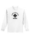 Zombie Apocalypse Group Role Medic Adult Long Sleeve Shirt-Long Sleeve Shirt-TooLoud-White-Small-Davson Sales
