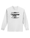 Christmas Joy BnW Adult Long Sleeve Shirt-Long Sleeve Shirt-TooLoud-White-Small-Davson Sales