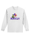 Coqui Boricua Adult Long Sleeve Shirt-Long Sleeve Shirt-TooLoud-White-Small-Davson Sales