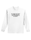 Excited About the Zombie Apocalypse Adult Long Sleeve Shirt-Long Sleeve Shirt-TooLoud-White-Small-Davson Sales