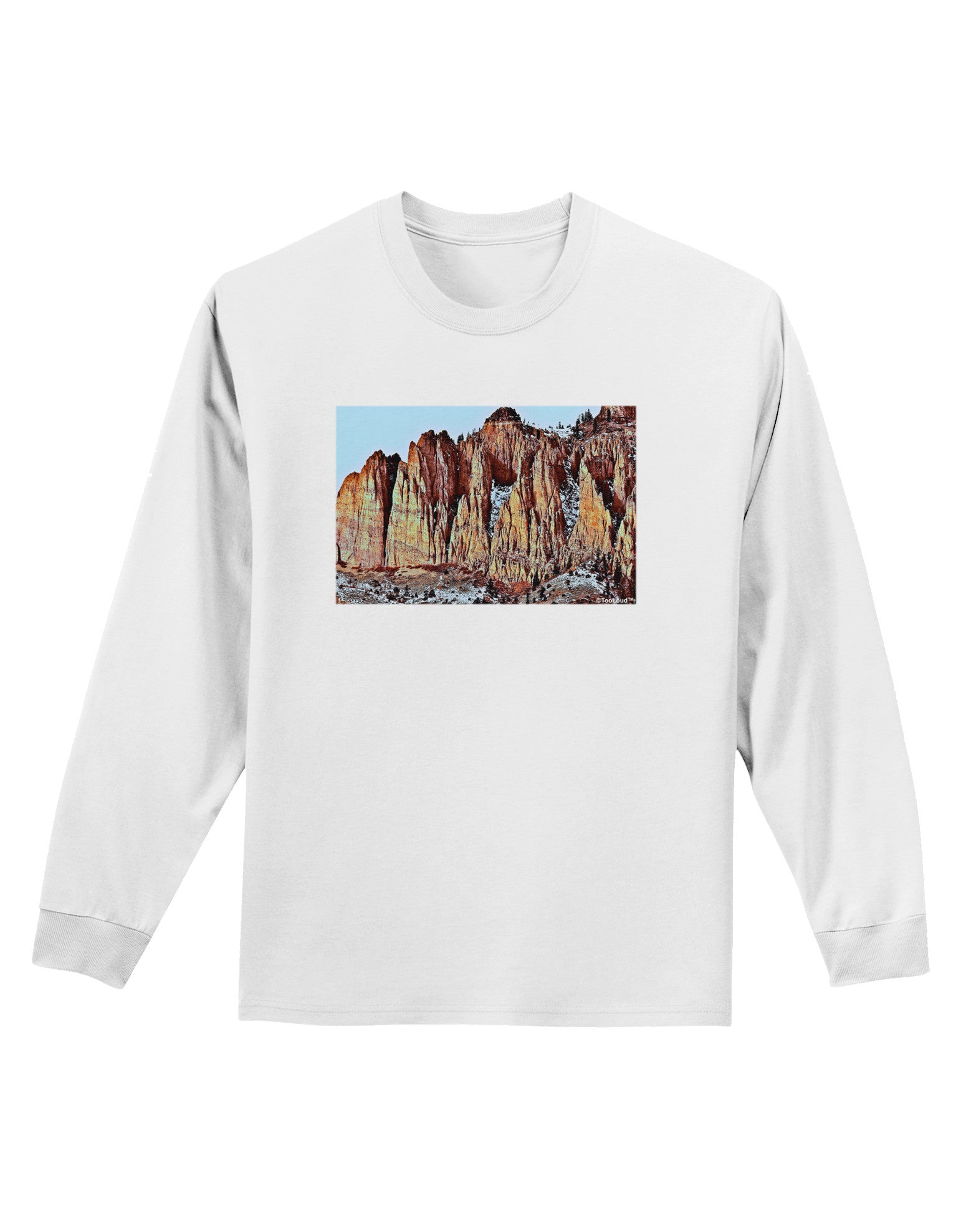 Colorado Mountain Spires Adult Long Sleeve Shirt-Long Sleeve Shirt-TooLoud-White-Small-Davson Sales