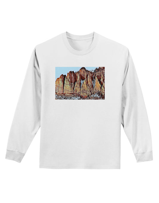 Colorado Mountain Spires Adult Long Sleeve Shirt-Long Sleeve Shirt-TooLoud-White-Small-Davson Sales