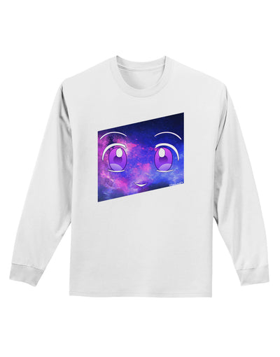 Cute Cosmic Eyes Adult Long Sleeve Shirt-Long Sleeve Shirt-TooLoud-White-Small-Davson Sales