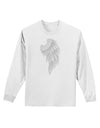 Single Right Angel Wing Design - Couples Adult Long Sleeve Shirt-Long Sleeve Shirt-TooLoud-White-Small-Davson Sales