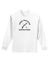 Zombie Apocalypse Group Weapons Expert Adult Long Sleeve Shirt-Long Sleeve Shirt-TooLoud-White-Small-Davson Sales