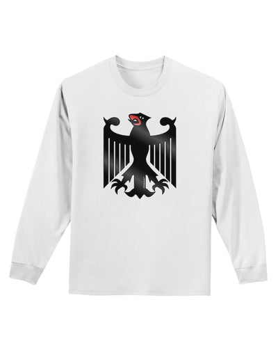 Bundeswehr Logo Adult Long Sleeve Shirt-Long Sleeve Shirt-TooLoud-White-Small-Davson Sales