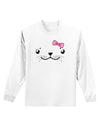 Kyu-T Face - Sealia Cute Girl Seal Adult Long Sleeve Shirt-Long Sleeve Shirt-TooLoud-White-Small-Davson Sales