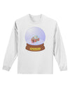 Little Gingerbread House Snow Globe Adult Long Sleeve Shirt by TooLoud-Long Sleeve Shirt-TooLoud-White-Small-Davson Sales