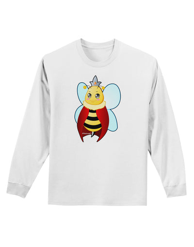 Queen Bee Mothers Day Adult Long Sleeve Shirt-Long Sleeve Shirt-TooLoud-White-Small-Davson Sales