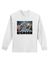 Two Bighorn Rams Text Adult Long Sleeve Shirt-Long Sleeve Shirt-TooLoud-White-Small-Davson Sales