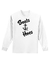 Boats and Hoes Adult Long Sleeve Shirt-Long Sleeve Shirt-TooLoud-White-Small-Davson Sales