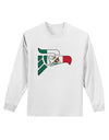 Hecho en Mexico Eagle Symbol - Mexican Flag Adult Long Sleeve Shirt by TooLoud-Long Sleeve Shirt-TooLoud-White-Small-Davson Sales