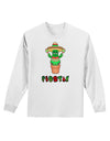 Fiesta Cactus Poncho Text Adult Long Sleeve Shirt-Long Sleeve Shirt-TooLoud-White-Small-Davson Sales