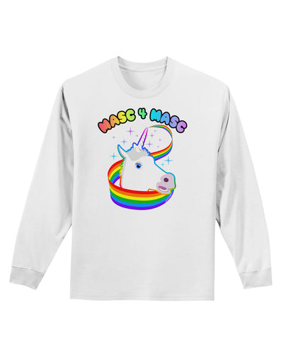 Masc 4 Masc Pranciful Unicorn Adult Long Sleeve Shirt-Long Sleeve Shirt-TooLoud-White-Small-Davson Sales