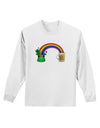 End Of The Rainbow - Beer Adult Long Sleeve Shirt-Long Sleeve Shirt-TooLoud-White-Small-Davson Sales