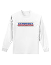 America Stars and Stripes Adult Long Sleeve Shirt-Long Sleeve Shirt-TooLoud-White-Small-Davson Sales