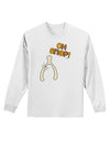 Oh Snap Wishbone - Thanksgiving Adult Long Sleeve Shirt-Long Sleeve Shirt-TooLoud-White-Small-Davson Sales