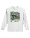 Beautiful Cliffs - Lets Hike Adult Long Sleeve Shirt by-Long Sleeve Shirt-TooLoud-White-Small-Davson Sales