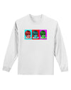 Extraterrestial Pop-art #2 Adult Long Sleeve Shirt by TooLoud-Long Sleeve Shirt-TooLoud-White-Small-Davson Sales