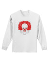 Extra Scary Clown Watercolor Adult Long Sleeve Shirt-Long Sleeve Shirt-TooLoud-White-Small-Davson Sales