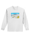 CO Snow Scene Watercolor Adult Long Sleeve Shirt-Long Sleeve Shirt-TooLoud-White-Small-Davson Sales