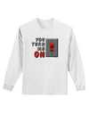 TooLoud You Turn Me On Switch Adult Long Sleeve Shirt-Long Sleeve Shirt-TooLoud-White-Small-Davson Sales