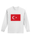Turkey Flag Adult Long Sleeve Shirt by TooLoud-Long Sleeve Shirt-TooLoud-White-Small-Davson Sales