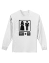 Ctrl Z - Marriage Adult Long Sleeve Shirt-Long Sleeve Shirt-TooLoud-White-Small-Davson Sales