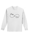 Always Infinity Symbol Adult Long Sleeve Shirt-Long Sleeve Shirt-TooLoud-White-Small-Davson Sales