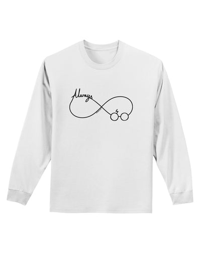 Always Infinity Symbol Adult Long Sleeve Shirt-Long Sleeve Shirt-TooLoud-White-Small-Davson Sales