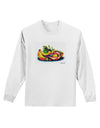 TooLoud Watercolor Fruit Bowl 3 Adult Long Sleeve Shirt-Long Sleeve Shirt-TooLoud-White-Small-Davson Sales