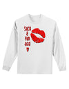 Such a Fun Age Kiss Lips Adult Long Sleeve Shirt-Long Sleeve Shirt-TooLoud-White-Small-Davson Sales