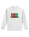 Kwanzaa Candles 7 Principles Adult Long Sleeve Shirt-Long Sleeve Shirt-TooLoud-White-Small-Davson Sales