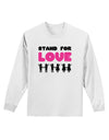 Stand For Love Pink Adult Long Sleeve Shirt-Long Sleeve Shirt-TooLoud-White-Small-Davson Sales