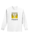 iHazard Logo - Zombie Apocalypse Adult Long Sleeve Shirt-Long Sleeve Shirt-TooLoud-White-Small-Davson Sales
