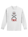 Scary Mask With Machete - TGIF Adult Long Sleeve Shirt-Long Sleeve Shirt-TooLoud-White-Small-Davson Sales