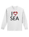 I Heart Seattle Adult Long Sleeve Shirt-Long Sleeve Shirt-TooLoud-White-Small-Davson Sales