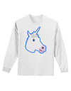 Fanciful Unicorn Adult Long Sleeve Shirt-Long Sleeve Shirt-TooLoud-White-Small-Davson Sales