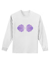 Easy Mermaid Costume Purple Shells - Halloween Adult Long Sleeve Shirt-Long Sleeve Shirt-TooLoud-White-Small-Davson Sales