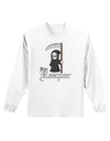 Cute Grim Reaper - Name Text Adult Long Sleeve Shirt-Long Sleeve Shirt-TooLoud-White-Small-Davson Sales