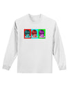 Extraterrestial Pop-art #1 Adult Long Sleeve Shirt by TooLoud-Long Sleeve Shirt-TooLoud-White-Small-Davson Sales