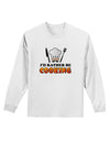 I'd Rather Be Cooking Adult Long Sleeve Shirt-Long Sleeve Shirt-TooLoud-White-Small-Davson Sales