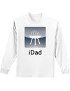 iDad Grill Adult Long Sleeve Shirt-Long Sleeve Shirt-TooLoud-White-Small-Davson Sales