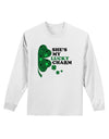 She's My Lucky Charm - Right Adult Long Sleeve Shirt-Long Sleeve Shirt-TooLoud-White-Small-Davson Sales