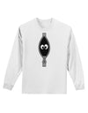 Funny Eyes Peeking Out of Zipper Adult Long Sleeve Shirt by TooLoud-Long Sleeve Shirt-TooLoud-White-Small-Davson Sales