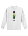 Nutcracker Design - Green Gold Black Adult Long Sleeve Shirt-Long Sleeve Shirt-TooLoud-White-Small-Davson Sales