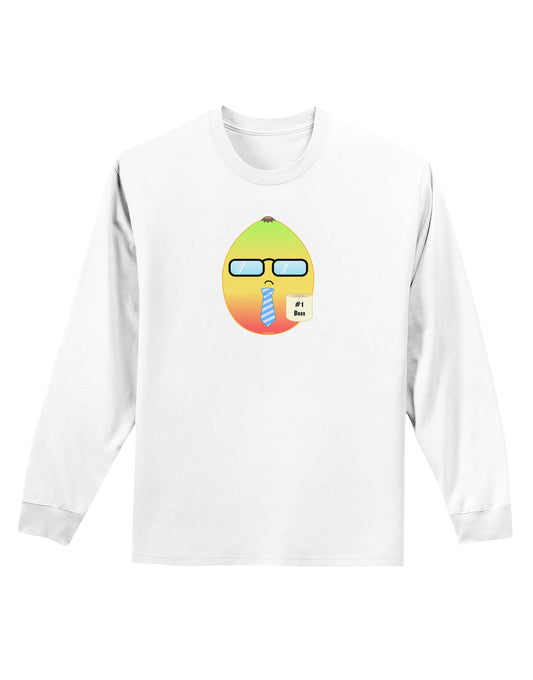 Manager Mango Adult Long Sleeve Shirt-Long Sleeve Shirt-TooLoud-White-Small-Davson Sales