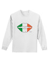 Irish Flag Kiss Adult Long Sleeve Shirt by TooLoud-Long Sleeve Shirt-TooLoud-White-Small-Davson Sales